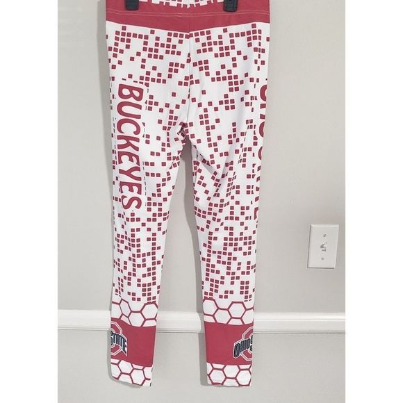 OSU Buckeyes red white leggings - Picture 2 of 4